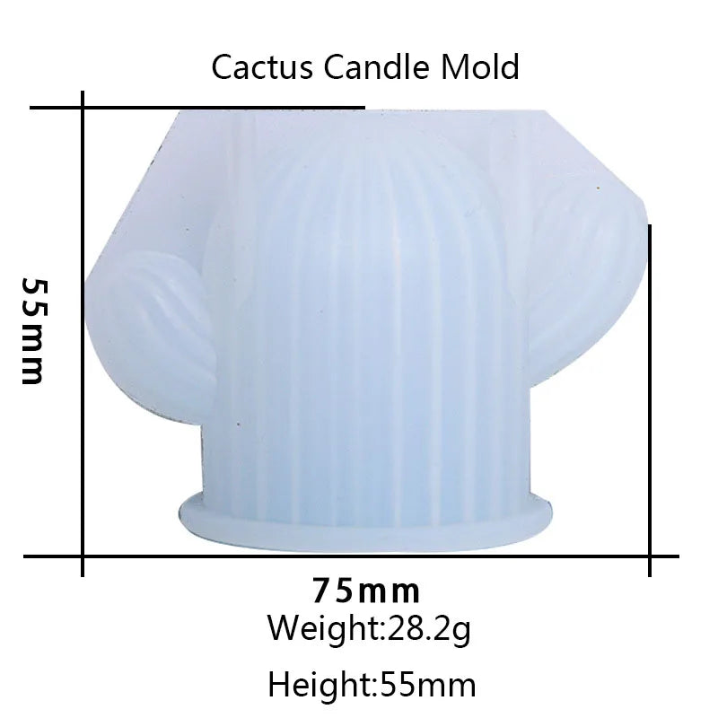 Cactus Candle Silicone Mould DIY Succulent Plants Epoxy Resin Mold