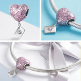 925 Sterling Silver Cactus & Unicorn Heart Rainbow Bottle Charms