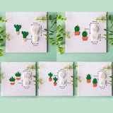 Cactus Shape Clay Cutters Earrings Pendant Molds