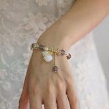 Calabash Agate Colorful Crystal Bracelet Women Jewelry
