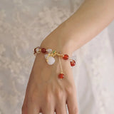 Calabash Agate Colorful Crystal Bracelet Women Jewelry
