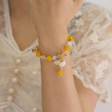 Calabash Agate Colorful Crystal Bracelet Women Jewelry