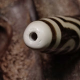 Calcified Old Agate Beads 3/5/9 Eye Totem Dzi Necklace Pendant