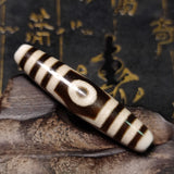 Calcified Old Agate Beads 3/5/9 Eye Totem Dzi Necklace Pendant