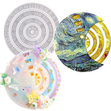Epoxy Resin Mold Round Calendar Plate Wall Hanging Silicone Mold