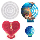Epoxy Resin Mold Round Calendar Plate Wall Hanging Silicone Mold