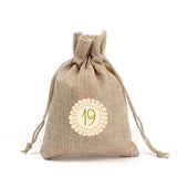 DIY Numbers Bag 24pcs/Set Christmas Advent Bag Candy Storage Bag Gift Bag