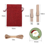 DIY Numbers Bag 24pcs/Set Christmas Advent Bag Candy Storage Bag Gift Bag
