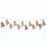 DIY Numbers Bag 24pcs/Set Christmas Advent Bag Candy Storage Bag Gift Bag