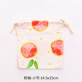 Calico Gift Bags Cotton Drawstring Pouch Makeup Wedding Party Storage Dolly Bag