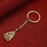 Cambodian Garden Buddha Pendant Keychain with CZ Jewelry