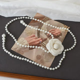 Camellia Waist Chain Small Fragrant Flowers Pearl Belt Decorative Skirt Sweater