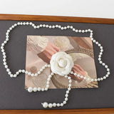 Camellia Waist Chain Small Fragrant Flowers Pearl Belt Decorative Skirt Sweater