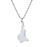 Cameroon Map Necklace Jewelry - Cameroun Maps