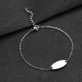 'Camille' Name Bracelet Stainless Steel Girl Personalized Adjustable ID Bracelet
