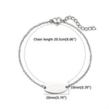 'Camille' Name Bracelet Stainless Steel Girl Personalized Adjustable ID Bracelet
