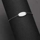 'Camille' Name Bracelet Stainless Steel Girl Personalized Adjustable ID Bracelet