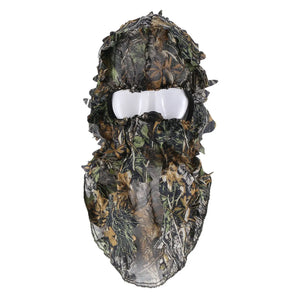 Camouflage 3D Face Mask Hood Fishing Camo Hat