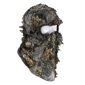 Camouflage 3D Face Mask Hood Fishing Camo Hat