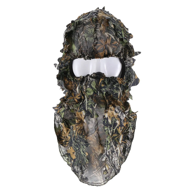 Camouflage 3D Face Mask Hood Fishing Camo Hat