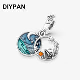 Camping Night Sky Charm Pendant for Bracelet Bangle Charms Berloque