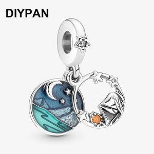 Camping Night Sky Charm Pendant for Bracelet Bangle Charms Berloque