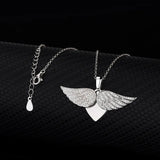 Personalized Zircon Diamond Angel Wings Necklace