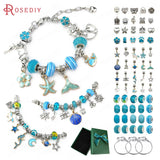 3PCS Ocean Style Large Hole Beads Bracelets Making Set