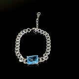 Ruo Xing River Crystal Butterfly Brooch & CZ Crab Ring Set