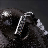 Titanium Steel Storage Bottles Buddhism Necklace Cylinder Tube Ashes Urn