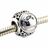 Cancer Star Sign Charm Bead Silver 925 Jewelry