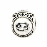 Cancer Star Sign Charm Bead Silver 925 Jewelry