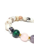 Cancer Women Bracelet, Healing Gemstones, Zodiac Bracelet