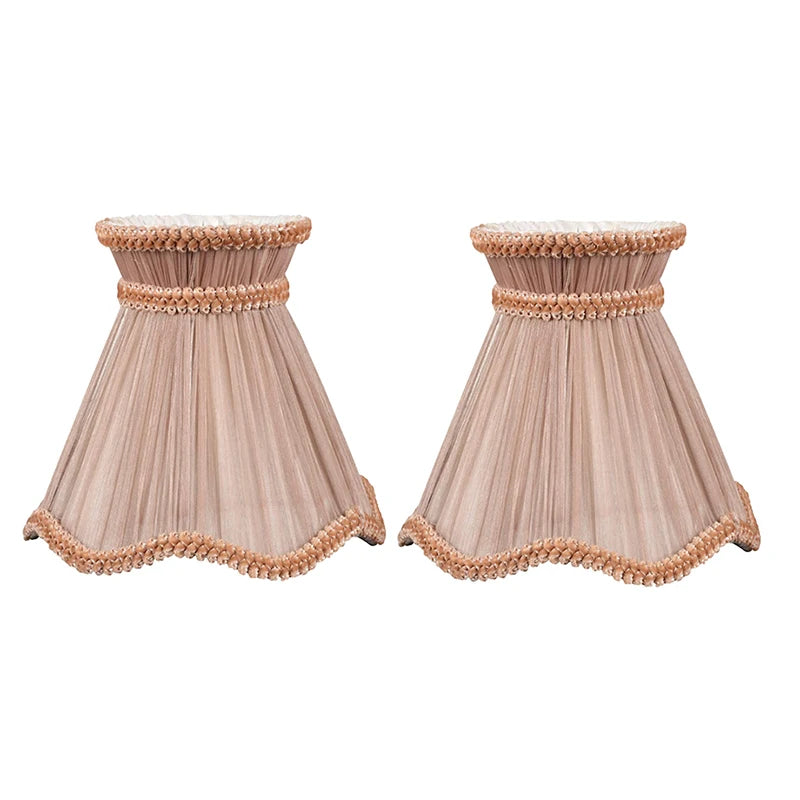 Clip on Drop Light Lampshade Wall Lamp Fabric Light Shade