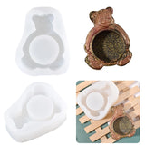 Cartoon Bear Candle Holder Silicone Mould