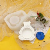 Cartoon Bear Candle Holder Silicone Mould