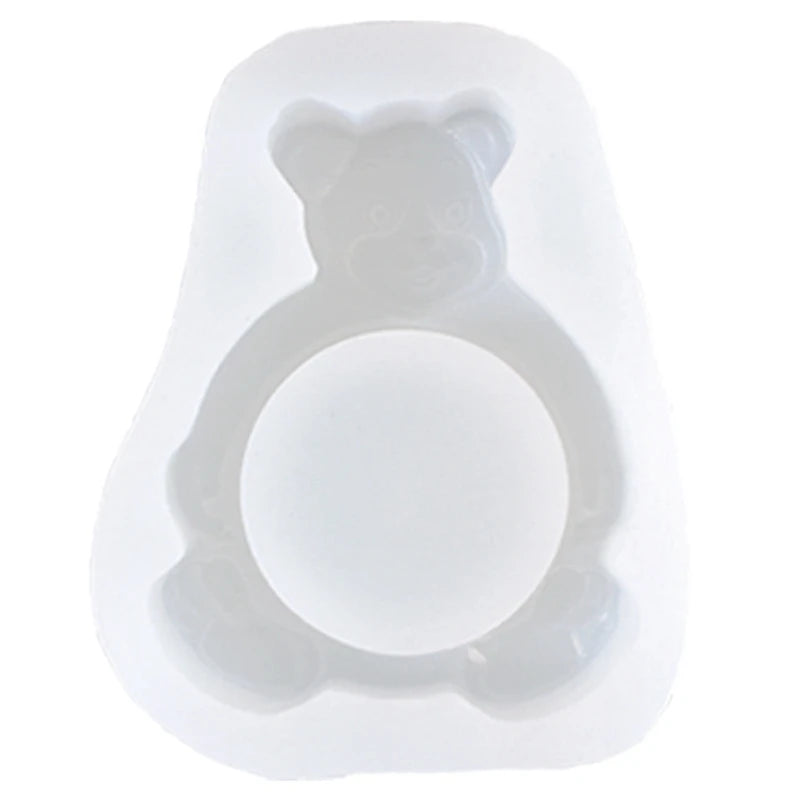 Cartoon Bear Candle Holder Silicone Mould