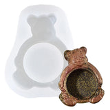 Cartoon Bear Candle Holder Silicone Mould