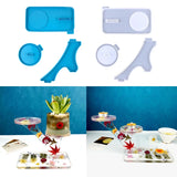 Crystal Epoxy Resin Mold Flower Pot Bracket Display Rack Silicone Mould