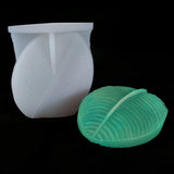Green Leaf Candle Soap Mold DIY Leaves Silicone Mold