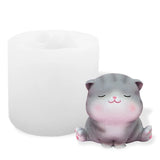 3D Cat Candle Silicone Mold, DIY Plaster Soap Ornament