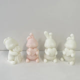 3D Bunny Candle Soap Mold for Candle Making