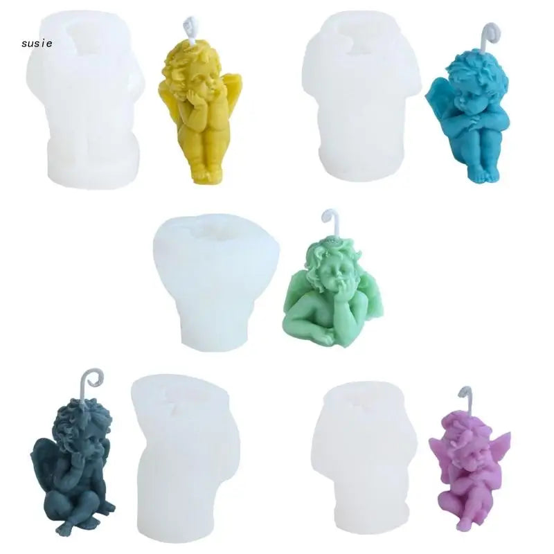 3D Angel Baby Resin Mold for Candle Making