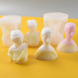 Silicone Soap Candle Mould Carving Art DIY Soap Candle Molds