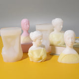 Silicone Soap Candle Mould Carving Art DIY Soap Candle Molds