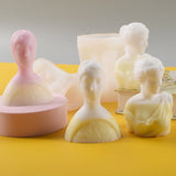 Silicone Soap Candle Mould Carving Art DIY Soap Candle Molds