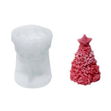 Xmas Tree Heart Candle Silicone Mold for Home Decoration