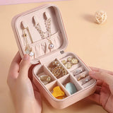 Leather Jewelry Display Box with Zipper