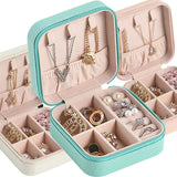 Leather Jewelry Display Box with Zipper