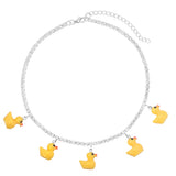 Crystal Tennis Chain Necklaces For Women, Mushroom Charm Rhinestone Jewelry